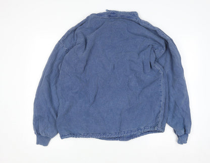Mens UK Size XS WEK Blue Pullover Sweatshirt