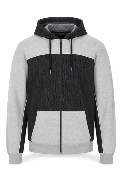 Mens UK Size M Nineteen.Twenty Two Concept Store Grey Full Zip Hoodie