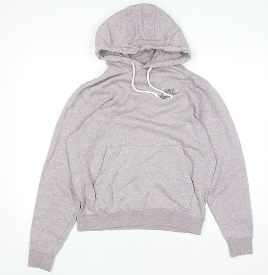 Womens UK Size S Nike Purple Pullover Hoodie