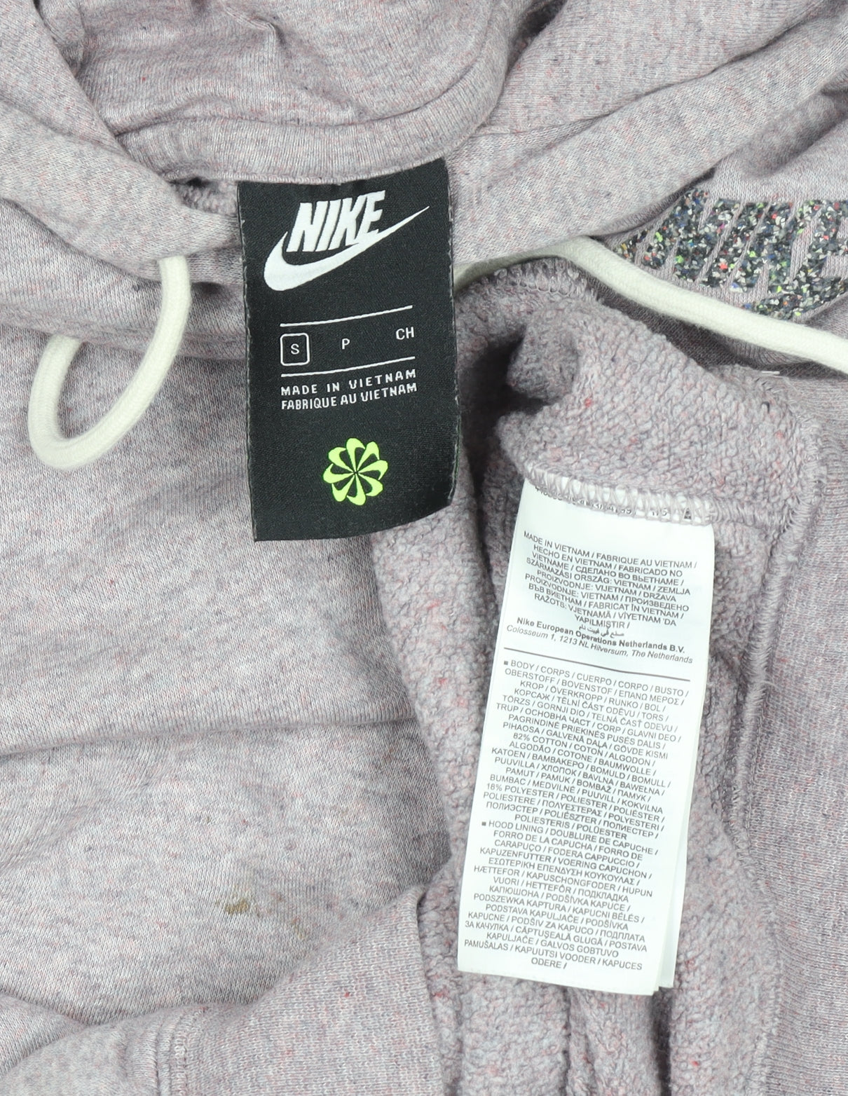 Womens UK Size S Nike Purple Pullover Hoodie