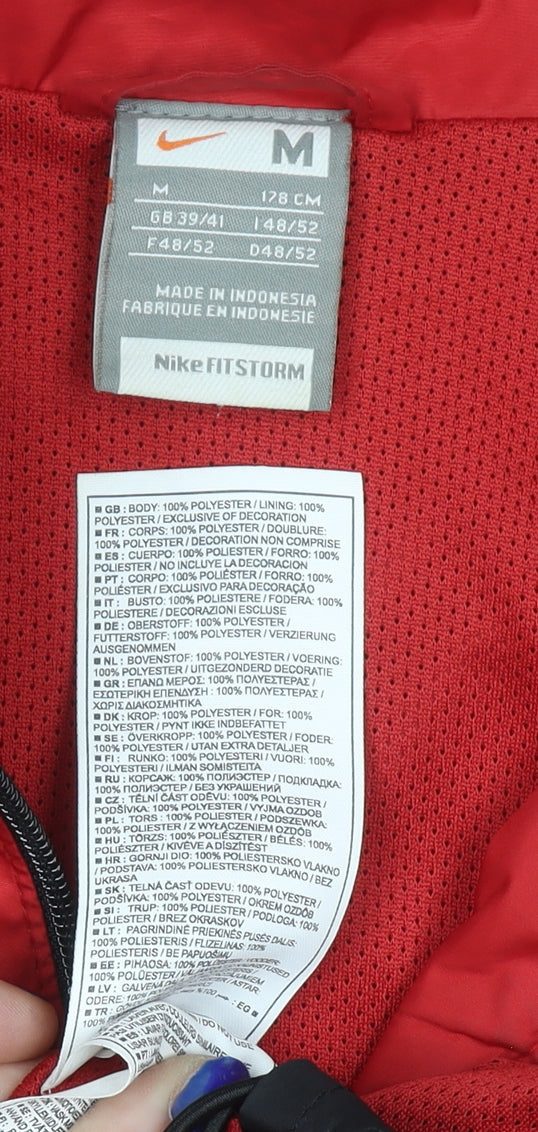 Mens UK Size M Nike Multicoloured Full Zip Sweatshirt