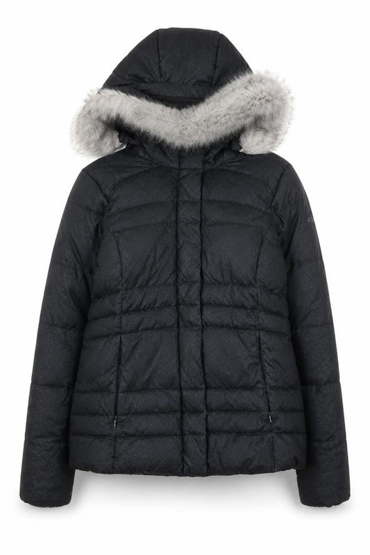 Womens UK Size M Columbia Black Puffer Jacket