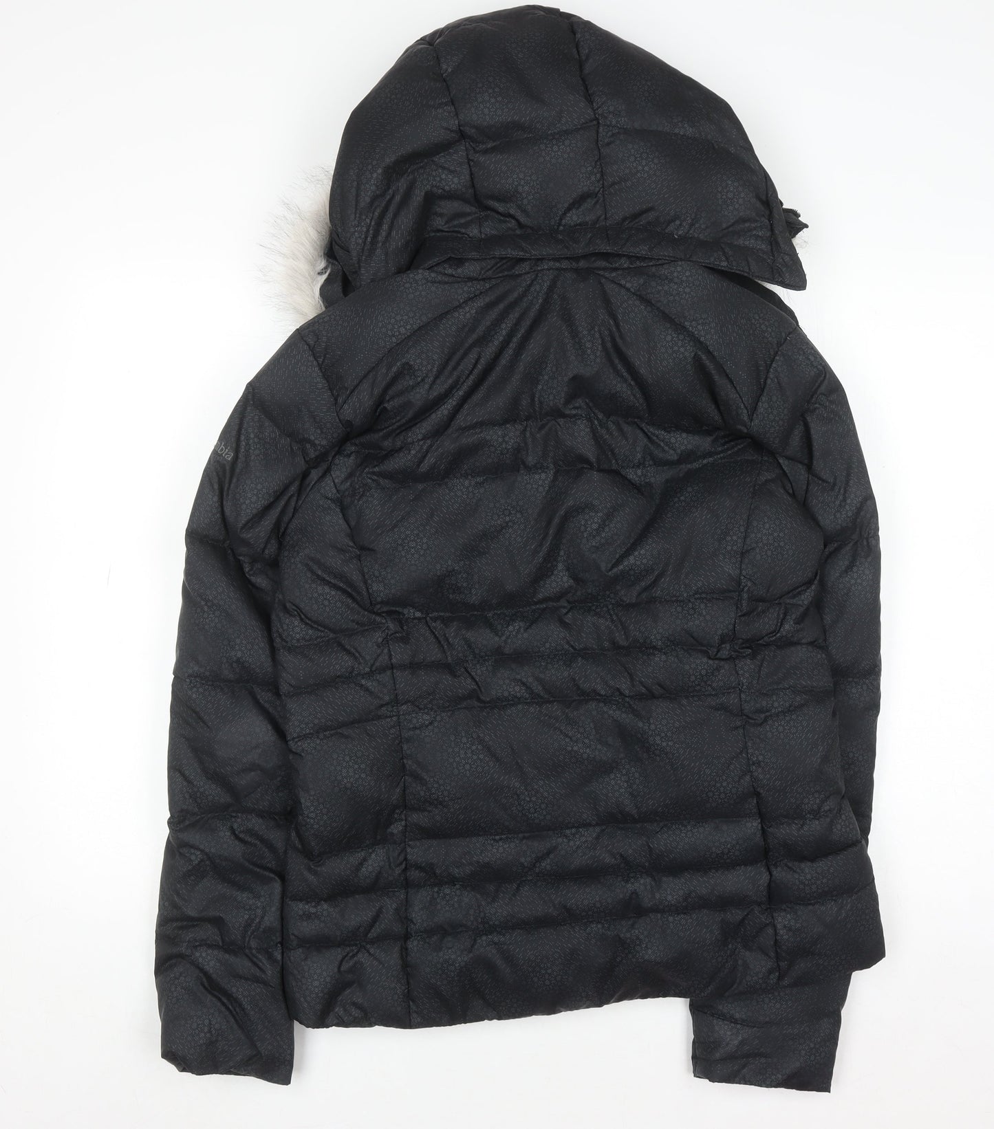 Womens UK Size M Columbia Black Puffer Jacket
