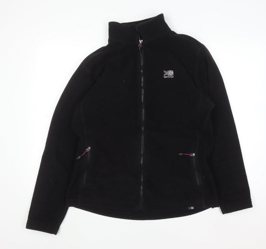 Womens UK Size 14 Karrimor Black Full Zip Sweatshirt