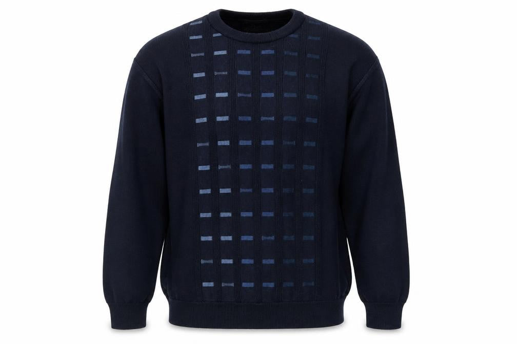 Mens UK Size L Deer Park Blue Pullover Jumper