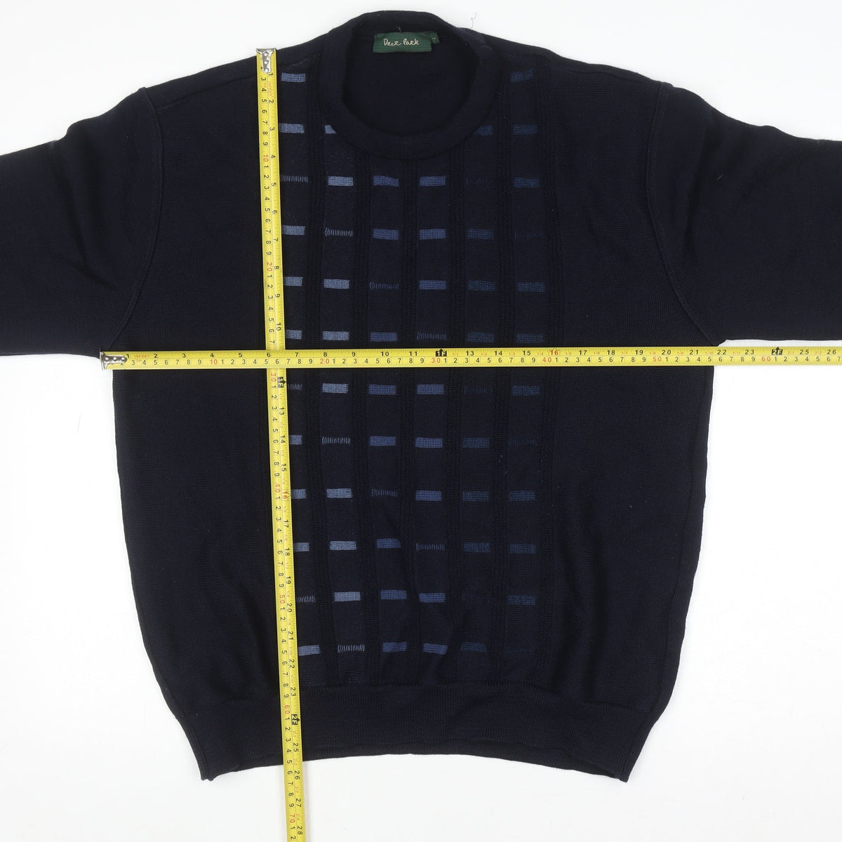 Mens UK Size L Deer Park Blue Pullover Jumper