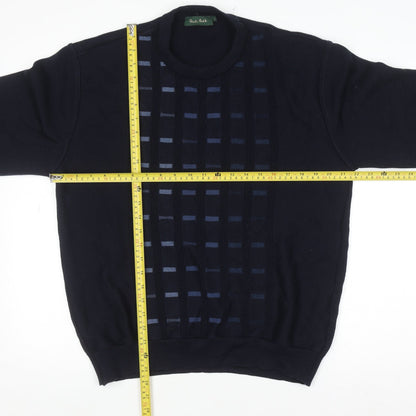 Mens UK Size L Deer Park Blue Pullover Jumper