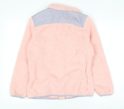 Reebok Girls Pink Fleece Full Zip Sweatshirt Size 16 Years