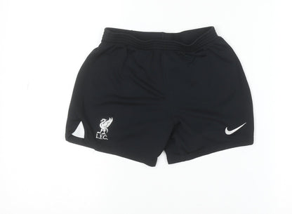 Nike Boys Black Liverpool FC Athletic Football Shorts 6 Years