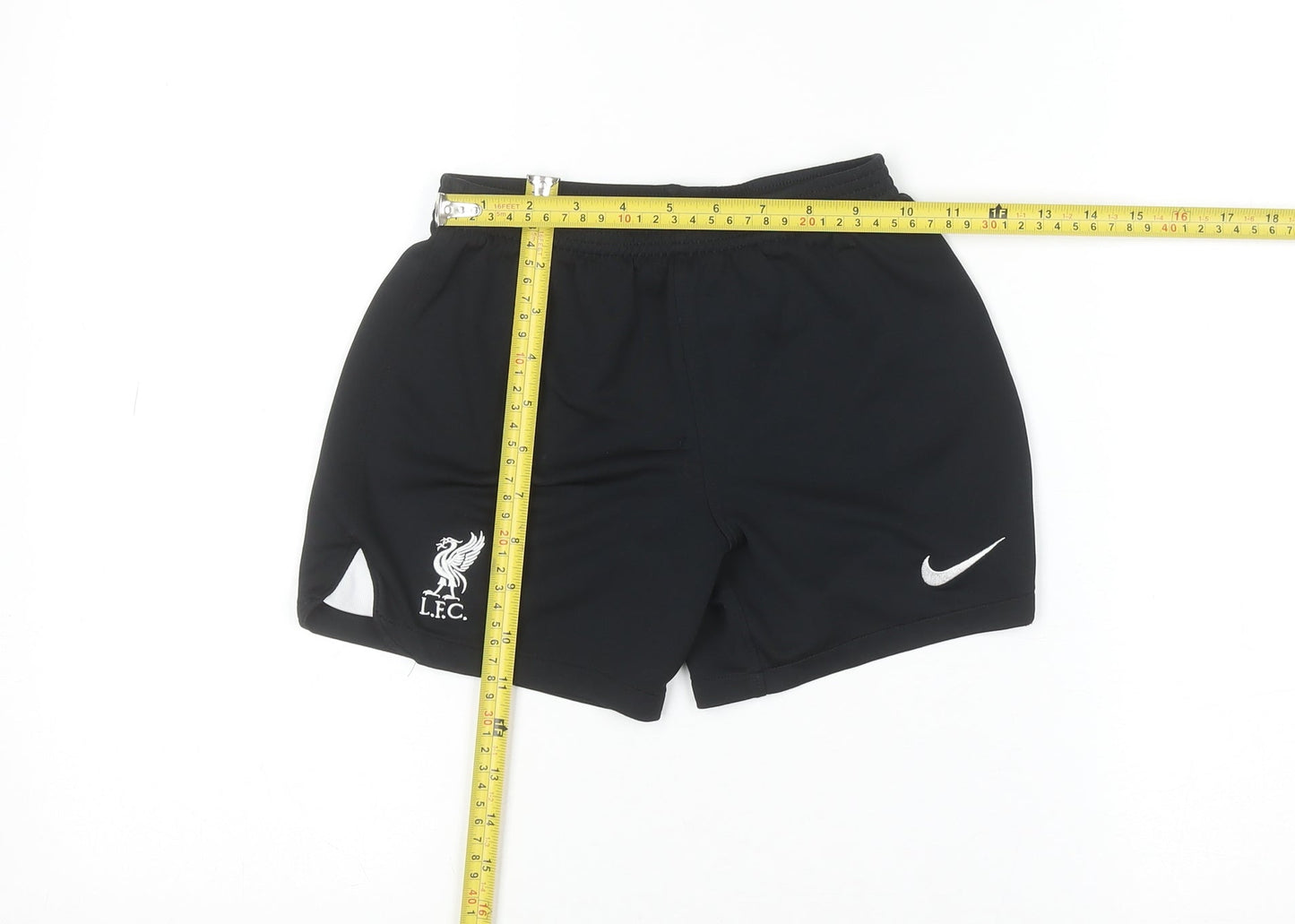 Nike Boys Black Liverpool FC Athletic Football Shorts 6 Years