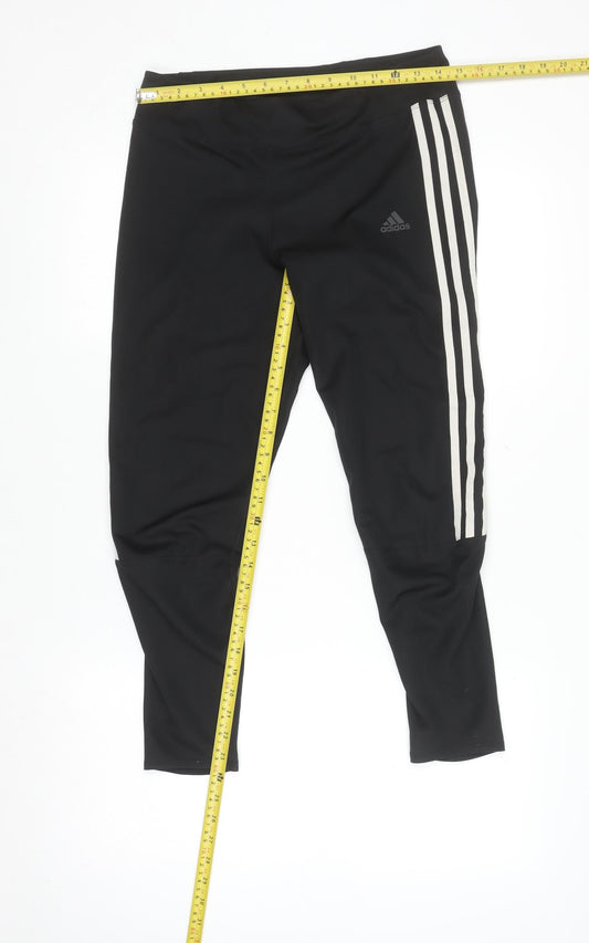 Womens UK Size M adidas Slim Fit Leggings Black Leggings