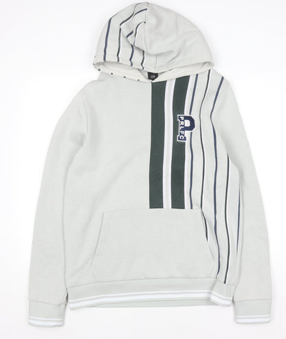 Mens UK Size M River Island Grey Pullover Hoodie