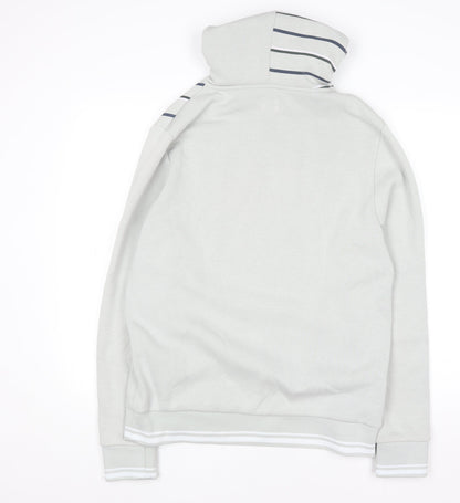 Mens UK Size M River Island Grey Pullover Hoodie