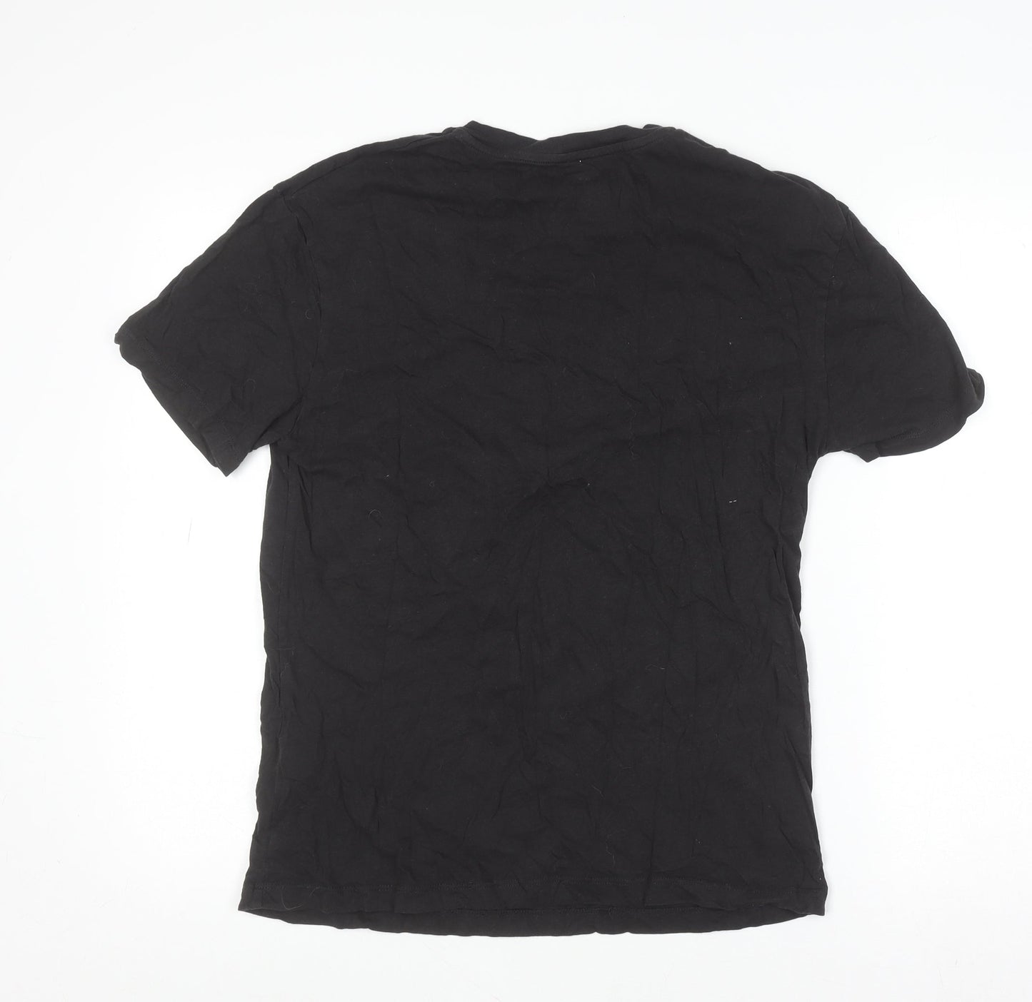 Mens UK Size S Pull&Bear Black  T-Shirt