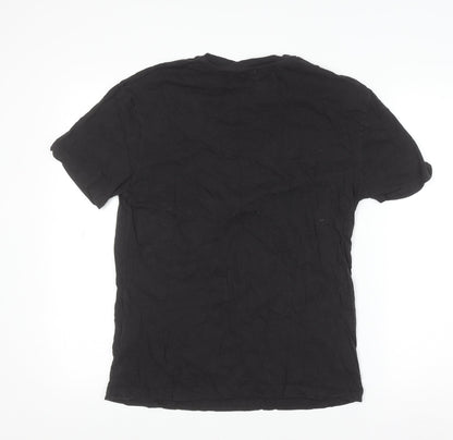 Mens UK Size S Pull&Bear Black  T-Shirt