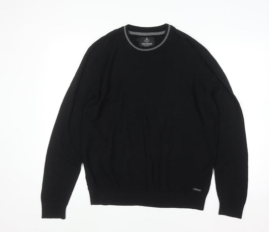 Mens UK Size XL Threadbare Black Pullover Jumper