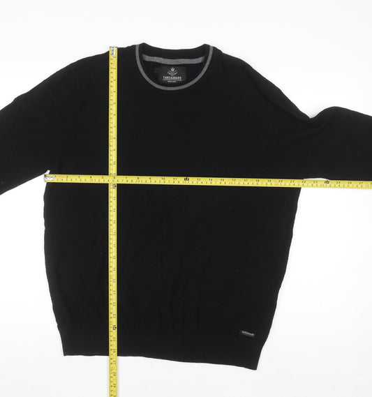 Mens UK Size XL Threadbare Black Pullover Jumper