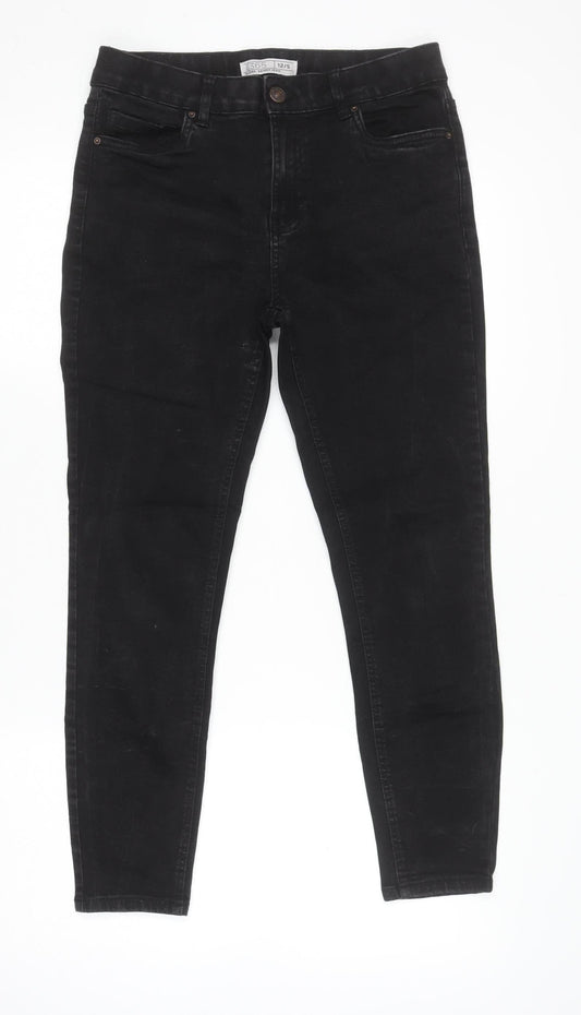 Womens UK Size 12 Denim 365 Slim Fit Skinny Black Jeans
