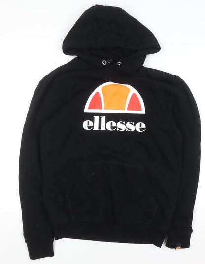 Mens UK Size S ellesse Black Pullover Hoodie