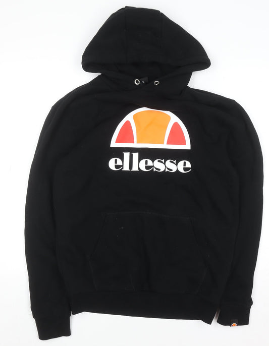 Mens UK Size S ellesse Black Pullover Hoodie