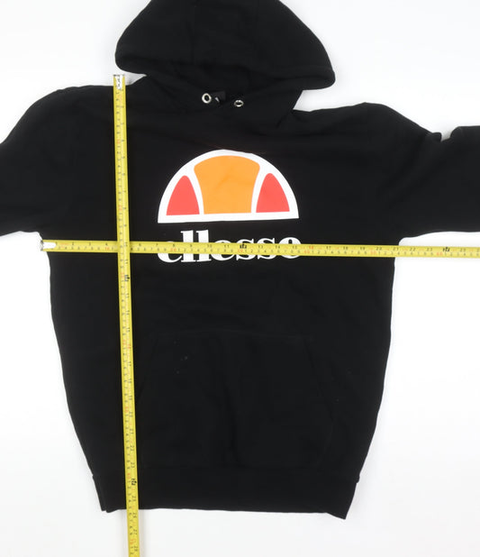 Mens UK Size S ellesse Black Pullover Hoodie