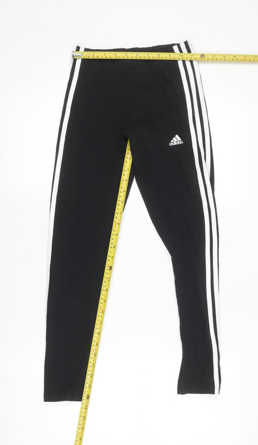Womens UK Size XS adidas Slim Fit Leggings Black Leggings