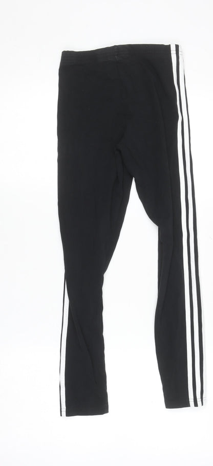 Womens UK Size XS adidas Slim Fit Leggings Black Leggings