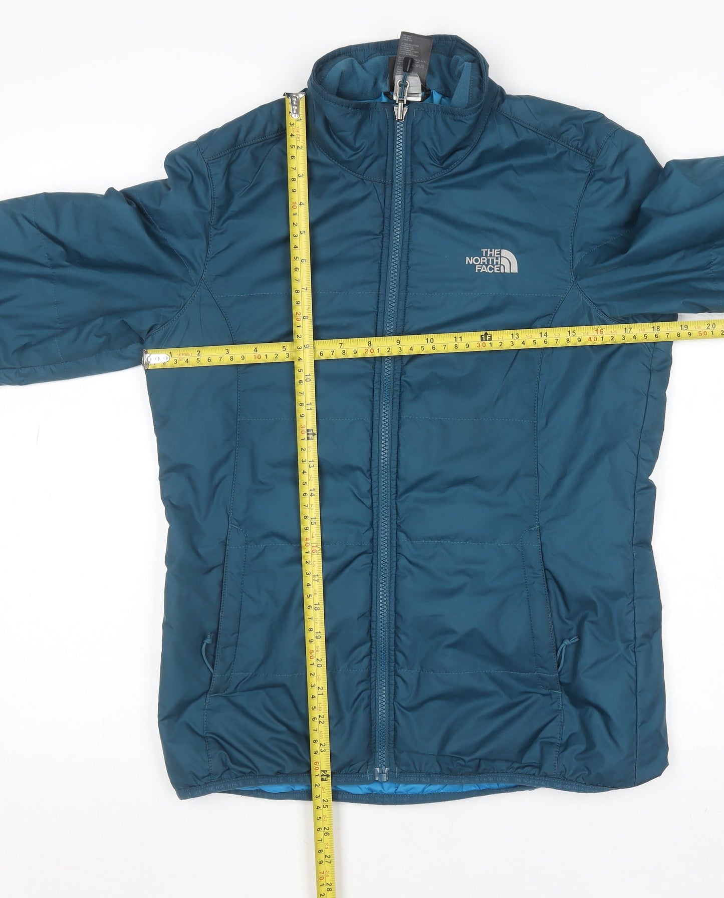 Womens UK Size S The North Face Blue Puffer Jacket