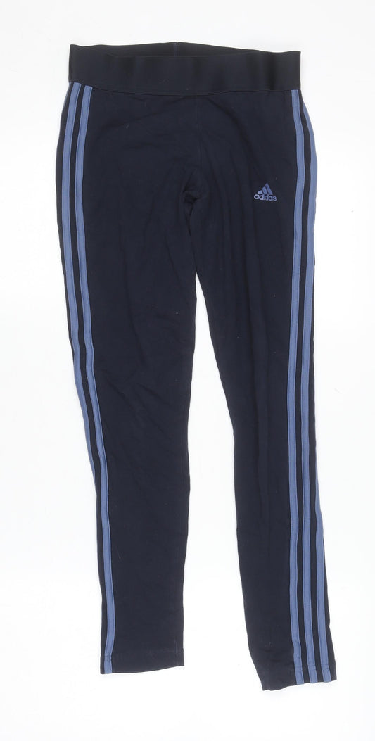 Womens UK Size S adidas Slim Fit Jogger Black Trousers