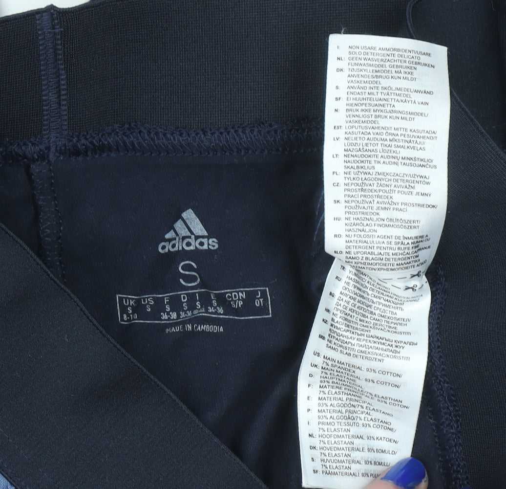 Womens UK Size S adidas Slim Fit Jogger Black Trousers