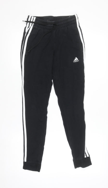 Adidas Women's Black XS Jogger Tracksuit Pants Cotton Blend
