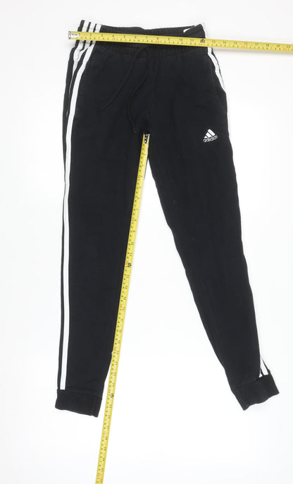 Adidas Women's Black XS Jogger Tracksuit Pants Cotton Blend