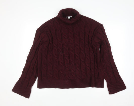 Womens UK Size L Marks and Spencer Red Pullover Jumper