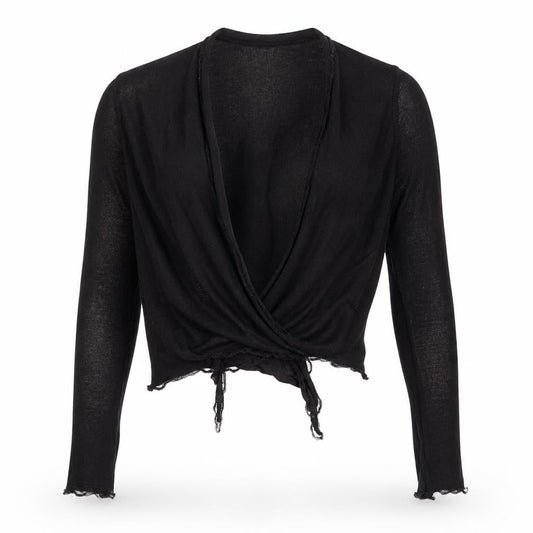 Jigsaw Women's Black Wool Blend V-Neck Cardigan Size S