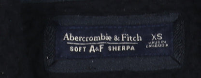 Mens UK Size XS Abercrombie & Fitch Black Full Zip Sweatshirt