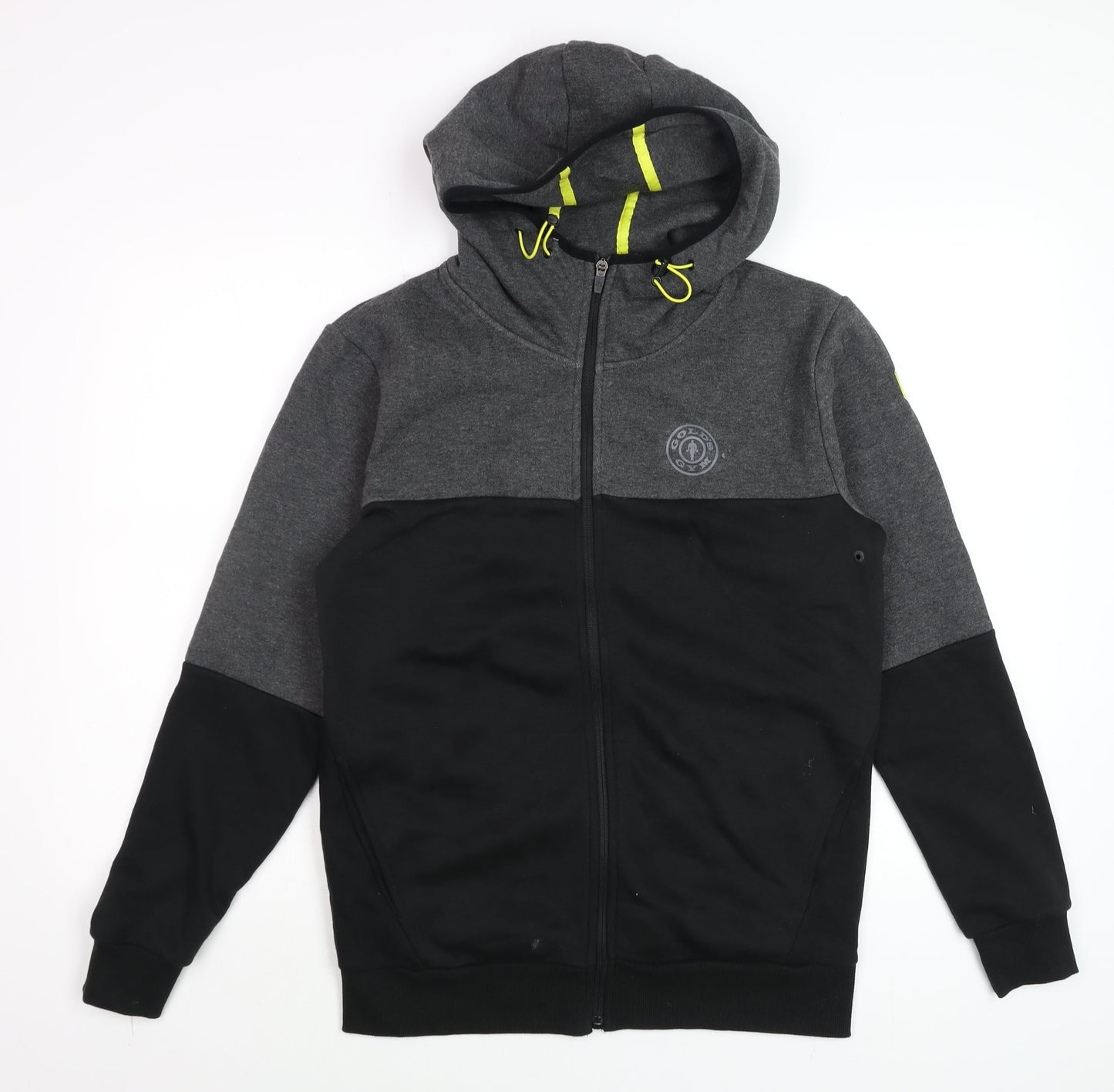 Mens UK Size S Gold's Gym Grey Basic Jacket