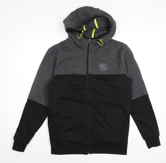 Mens UK Size S Gold's Gym Grey Basic Jacket