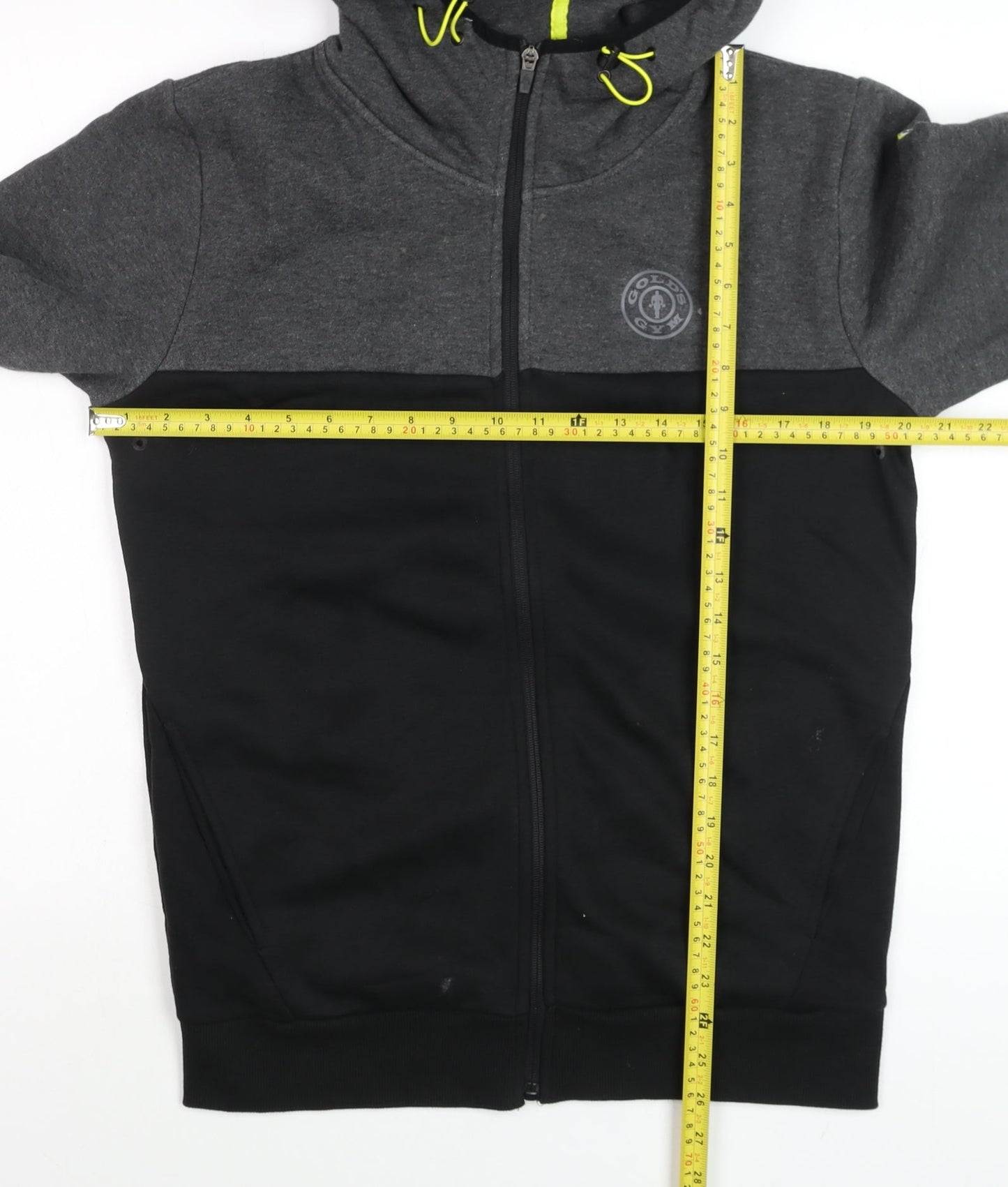 Mens UK Size S Gold's Gym Grey Basic Jacket