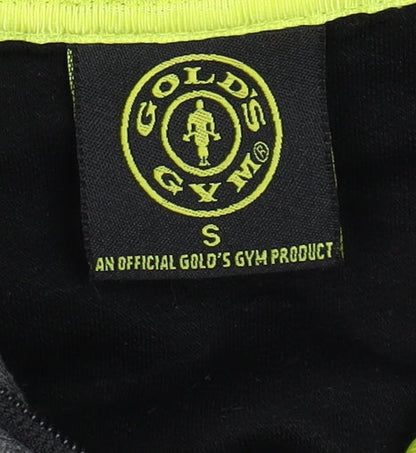 Mens UK Size S Gold's Gym Grey Basic Jacket