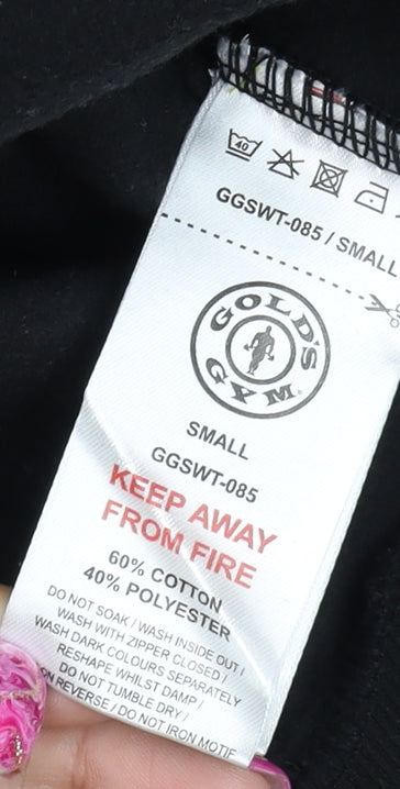Mens UK Size S Gold's Gym Grey Basic Jacket