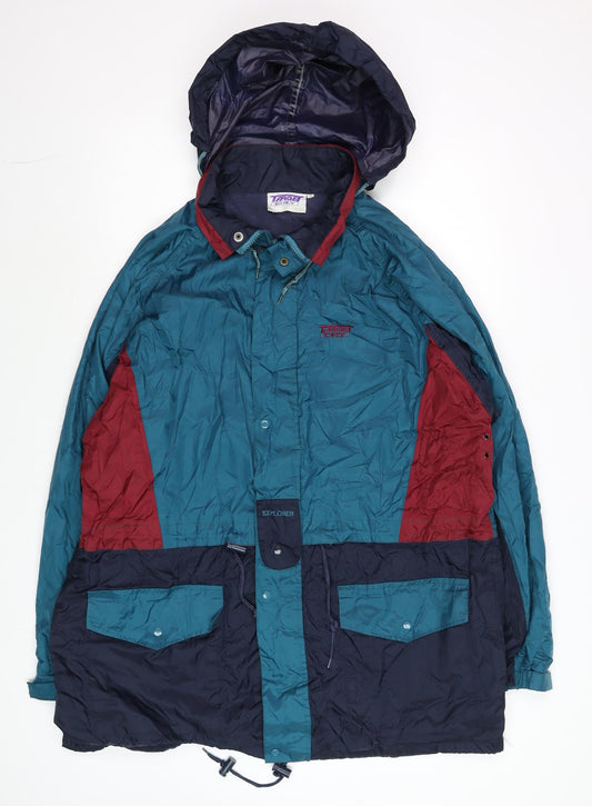 Mens UK Size XL Target Dry Blue Rain Coat