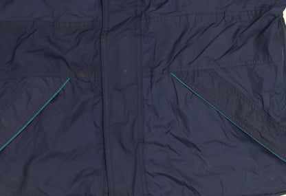 Mens UK Size XS Fortress by Castle Blue Rain Coat
