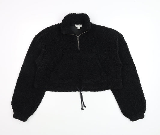 Womens UK Size 6 Topshop Black Pullover Sweatshirt