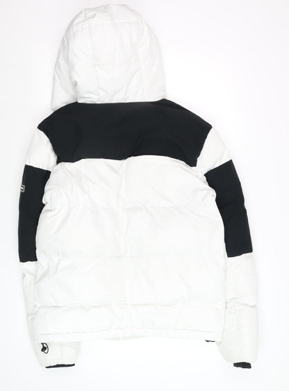 Mens UK Size S Kings Will Dream White Puffer Jacket