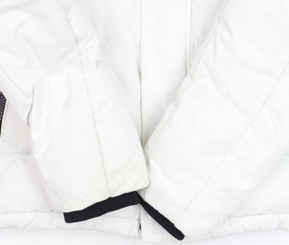 Mens UK Size S Kings Will Dream White Puffer Jacket