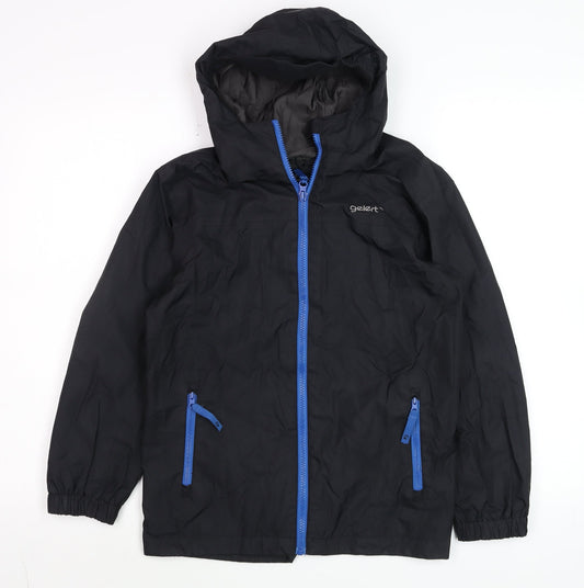 Boys UK Size 11-12 Years Gelert Black Rain Coat