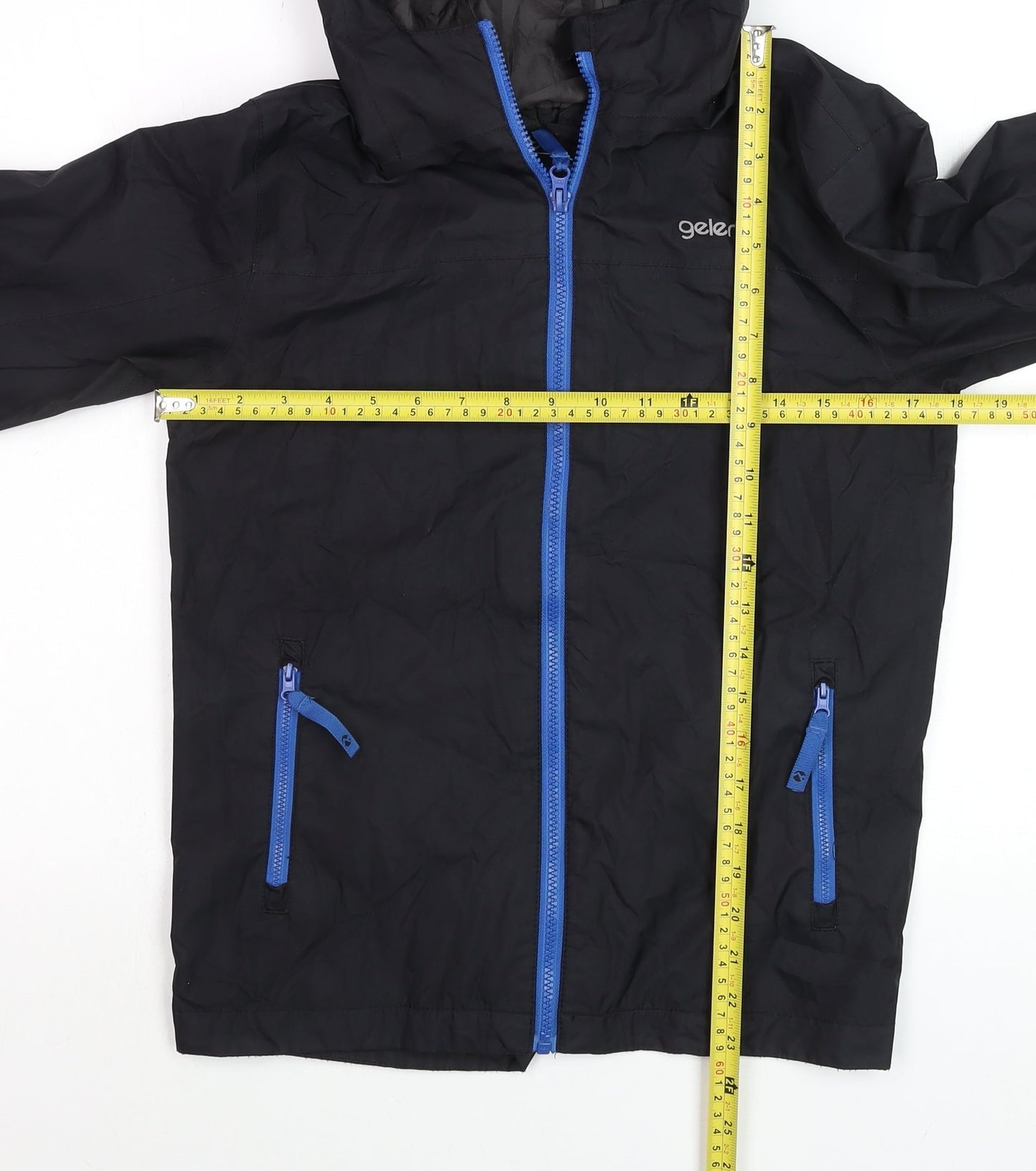 Boys UK Size 11-12 Years Gelert Black Rain Coat