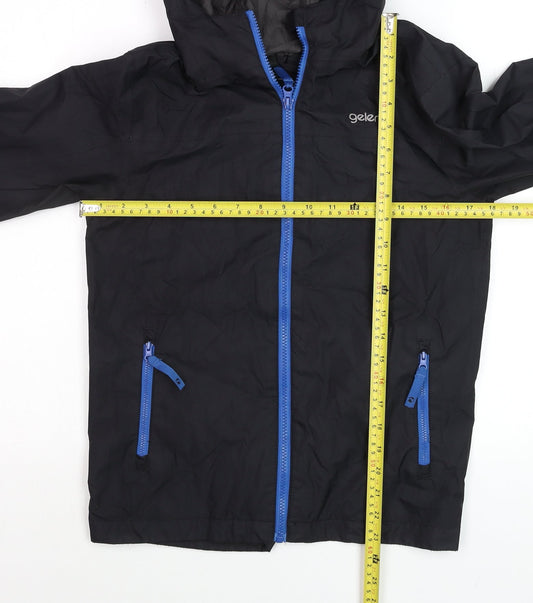 Boys UK Size 11-12 Years Gelert Black Rain Coat