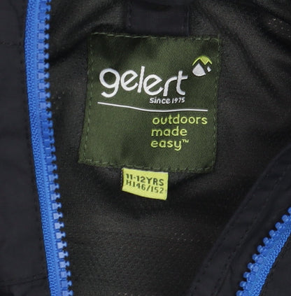 Boys UK Size 11-12 Years Gelert Black Rain Coat