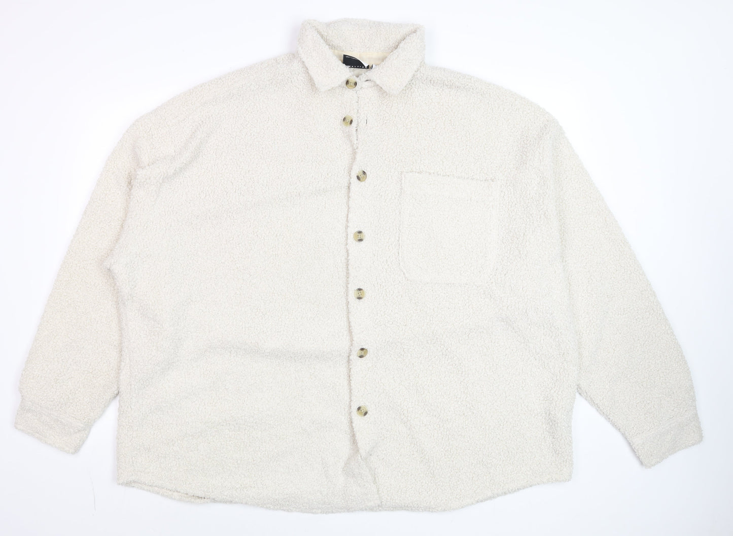 Mens UK Size XL ASOS DESIGN Ivory Basic Jacket